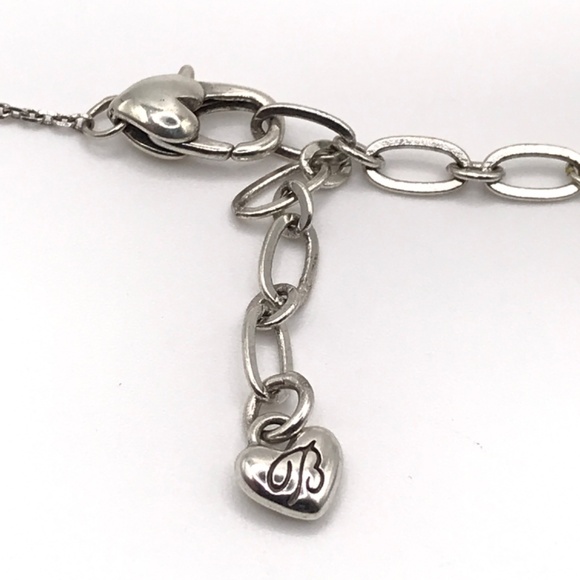 Brighton Pendant Necklace Heart Silver & Gold Plate Reversible Delicate Romantic - Picture 6 of 10